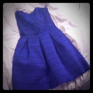 Super cute blue dress with pleated skirt